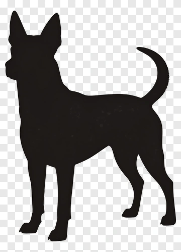 Silhouette Of A Dog PNG