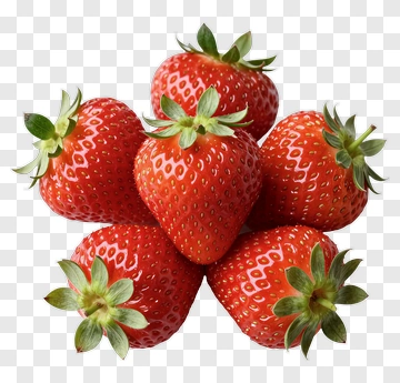 Fresh Red Strawberries PNG