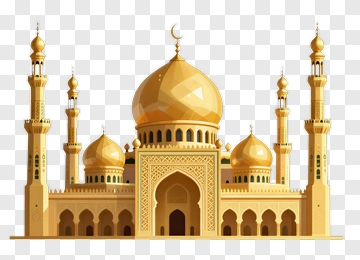 Golden Mosque For Eid Al Adha PNG