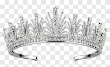 Silver Diamond Tiara PNG
