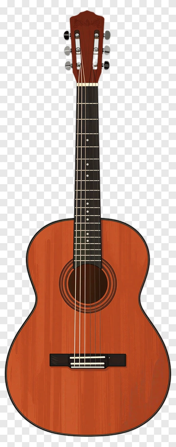 Acoustic Guitar Illustration PNG
