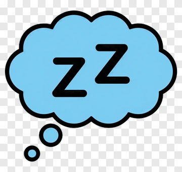 Sleeping Icon With Thought Bubble PNG