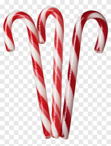 Three Candy Canes PNG