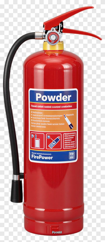Red Powder Fire Extinguisher PNG