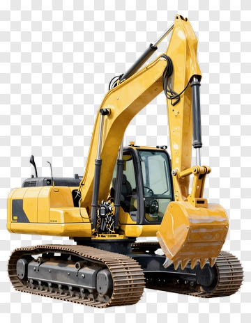 Yellow Excavator PNG