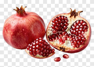 Fresh Pomegranate With Seeds PNG