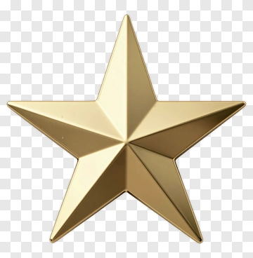 Golden Star PNG