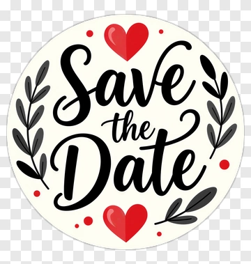 Save The Date PNG