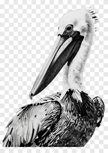 Hand Drawn Pelican PNG