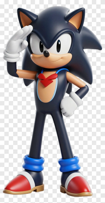 Sonic The Hedgehog Saluting PNG