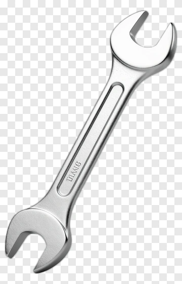 Silver Wrench PNG