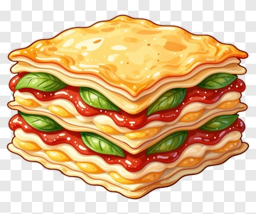 Delicious Lasagna PNG