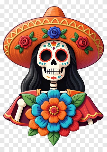 Sugar Skull Catrina PNG