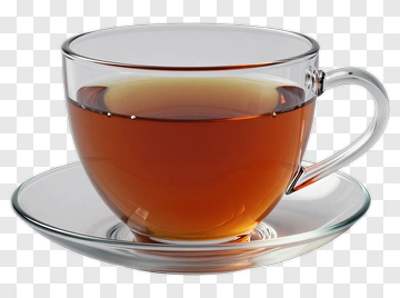 Glass Tea Cup On Saucer PNG