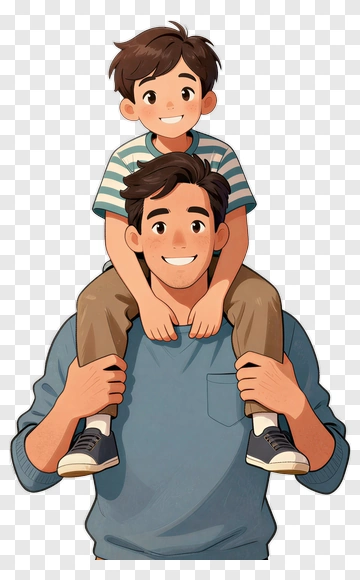 Father And Son Hug PNG