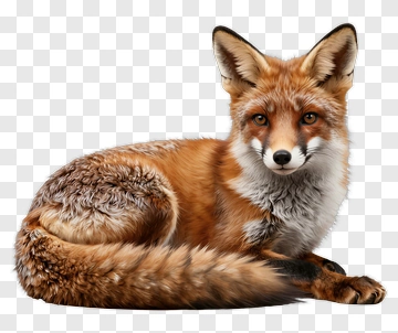 Red Fox Resting PNG