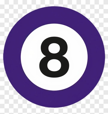 Billiard Ball Number Eight PNG