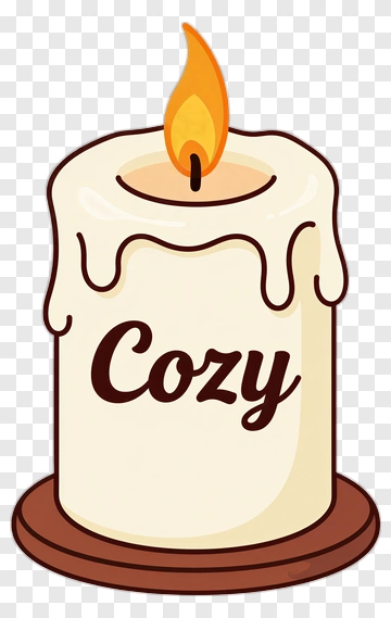 Cozy Candle PNG