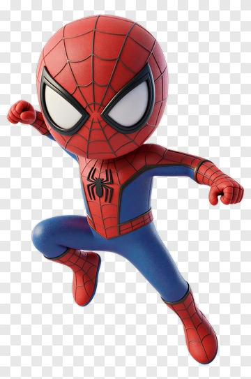 Chibi Spider-Man In Action Pose PNG