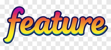 Feature Text Design PNG