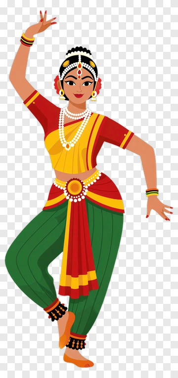 Graceful Dancer In Traditional Costume PNG