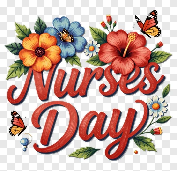 Nurses Day Celebration Design PNG