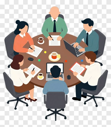 Business Meeting With Team Collaboration PNG