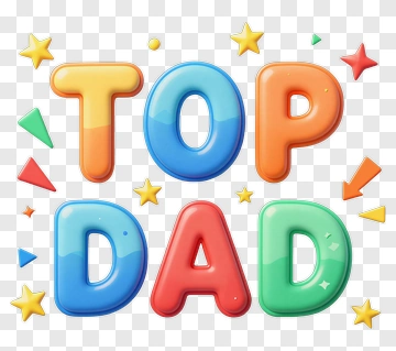 Top Dad Celebration PNG