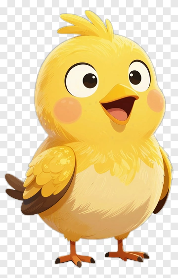 Cute Yellow Chick PNG