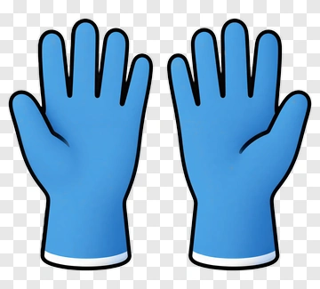 Blue Gloves PNG