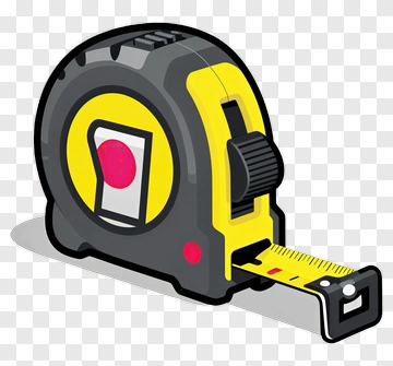 Yellow And Black Tape Measure PNG