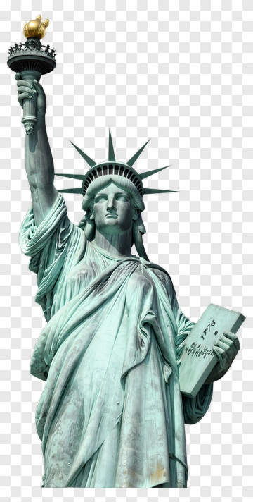 Statue Of Liberty Holding Torch And Tablet PNG