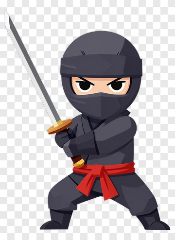 Ninja With Sword PNG