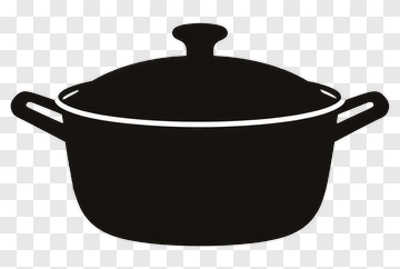 Black Pot Silhouette PNG
