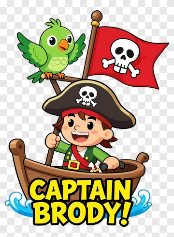 Captain Brody Pirate Adventure PNG