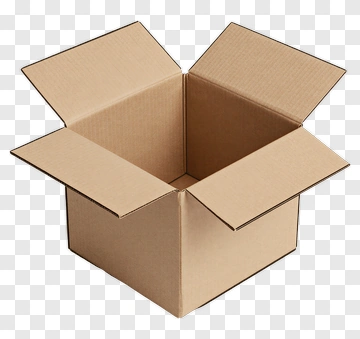 Open Cardboard Box PNG