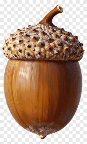 Acorn With Spiky Cap PNG