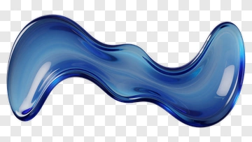 Blue Liquid Form PNG