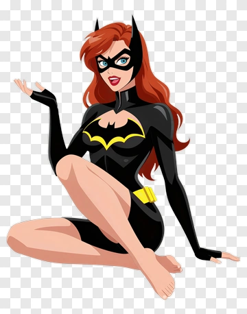 Batgirl In Classic Costume PNG
