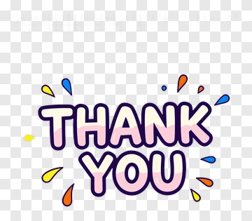 Thank You Message With Colorful Sprinkles PNG