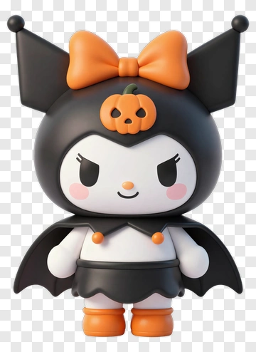 Kuromi In Halloween Costume PNG