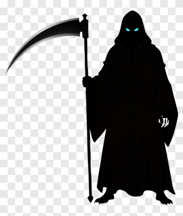 Grim Reaper With Scythe PNG
