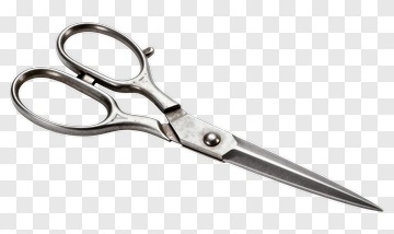 Silver Scissors PNG