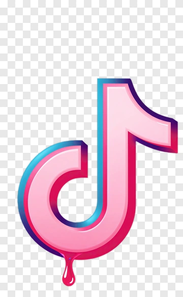 TikTok Logo With Dripping Effect PNG