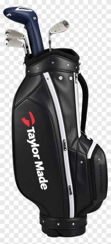 Taylor Made Golf Bag With Clubs PNG