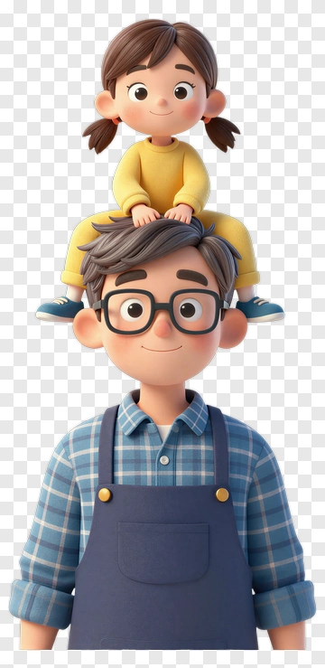 Man And Girl Together PNG