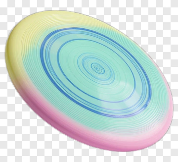 Rainbow Gradient Frisbee PNG