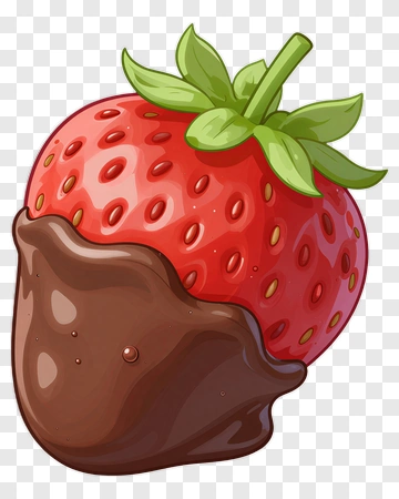 Chocolate Dipped Strawberry PNG