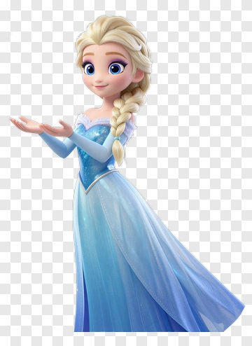 Elsa With Snowflakes PNG