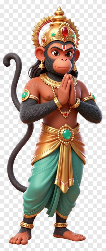 Hanuman In Traditional Attire PNG